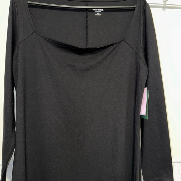 Women's Wild Fable Long Sleeve Dress Black Size XXL Plus NEW NWT Maxi - Picture 2 of 14